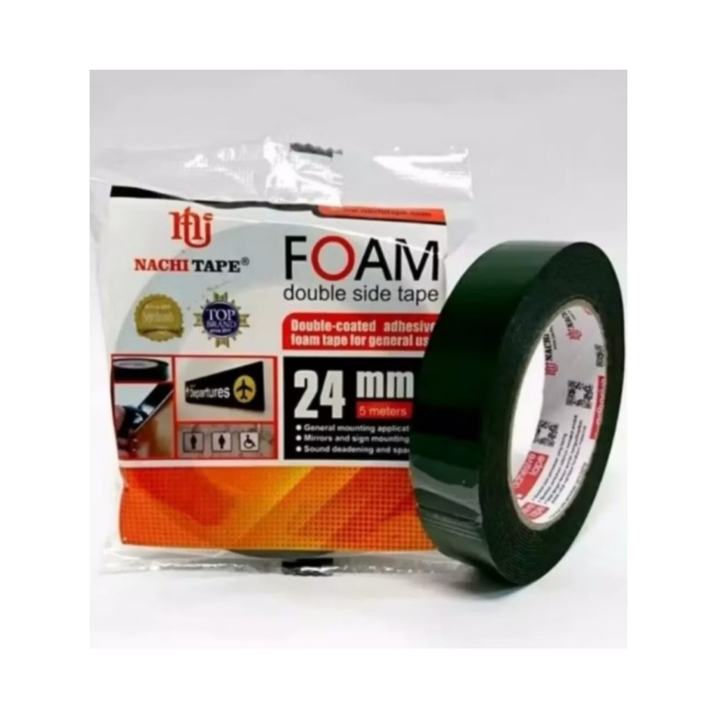 

DOBEL TIP/ISOLASI BOLAK-BALIK/DOUBLE TAPE SPON/FOAM 24 MM