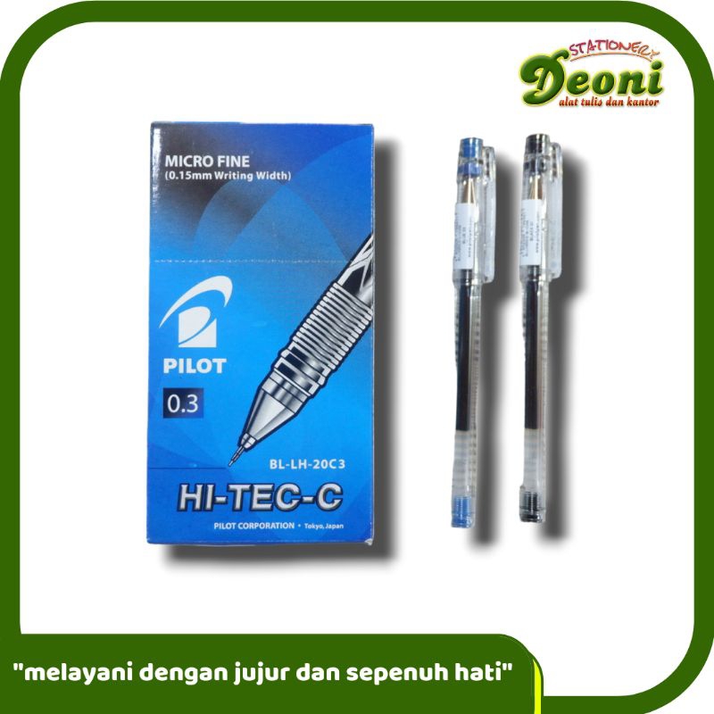 

Hi-tech Pena Gel Pen 0.3mm Hitam Biru 0711 (1 Pcs)