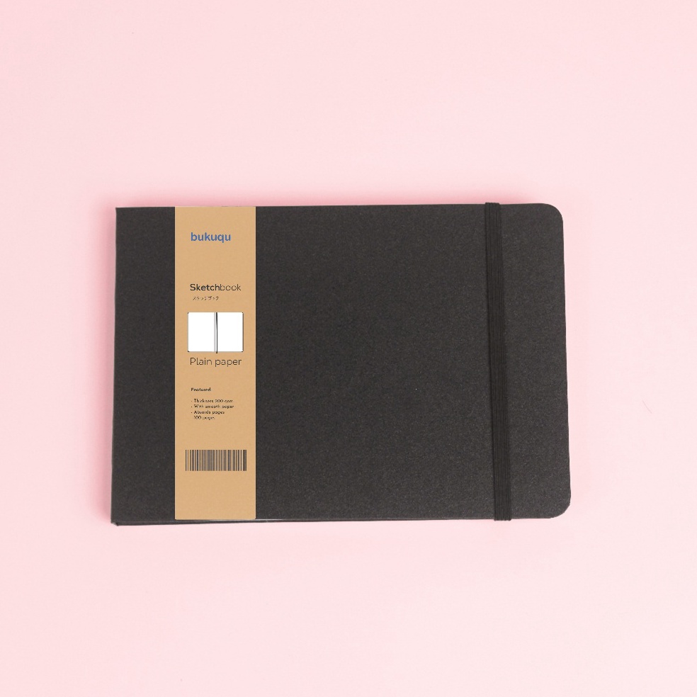 

bukuqu Sketchbook A5 2 gsm Hardcover Notebook gambar Lukis Cat Air tebal KODE G5G1