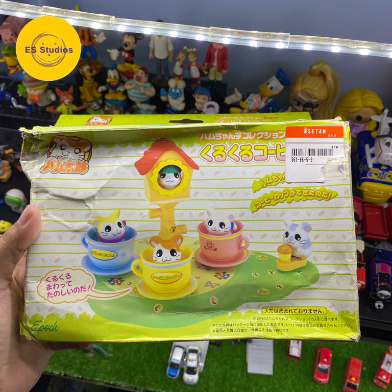 Mainan Playset Rumah Hamtaro Ham Ham House Epoch Diorama Hamtaro Cup