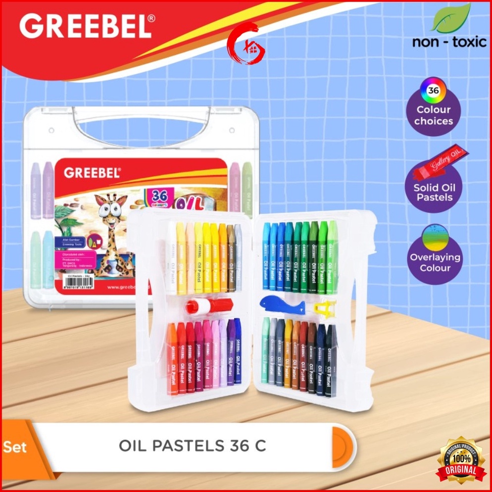 

GREEBEL Oil Pastel Krayon Set 36 KODE Y5I8