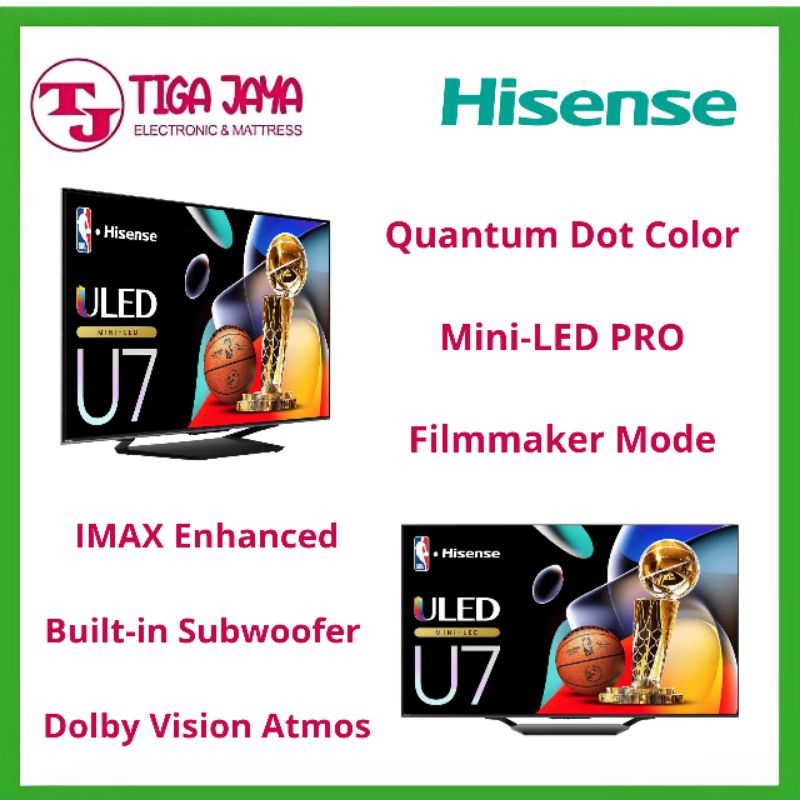 HISENSE 65U7N SMART TV 65 INCH ULED HISENSE 65U7N 65U7