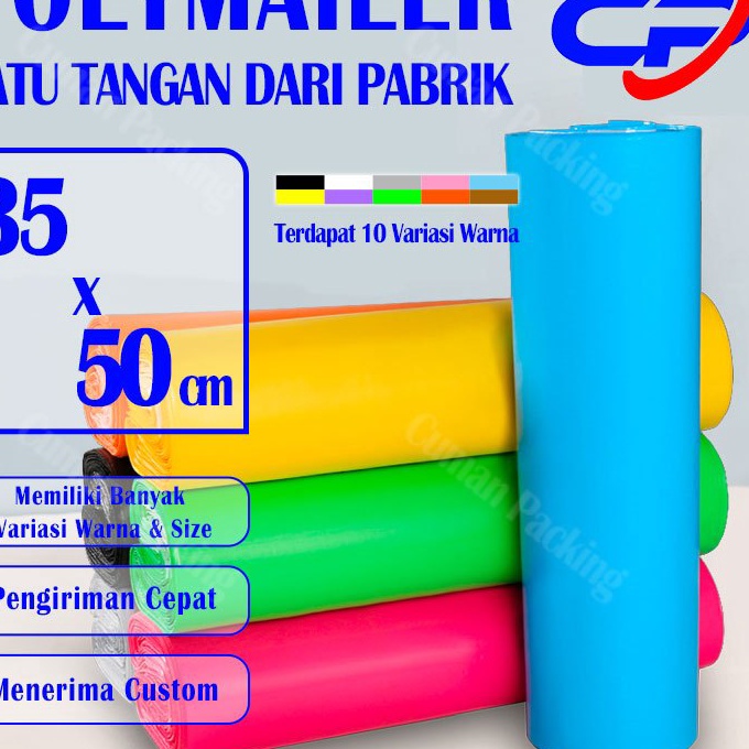 

Termurah Plastik Polymailer 35X5 CM Packing OnShop Isi 5pcs Plastik SUDAH ADA PerekatCuman Packing