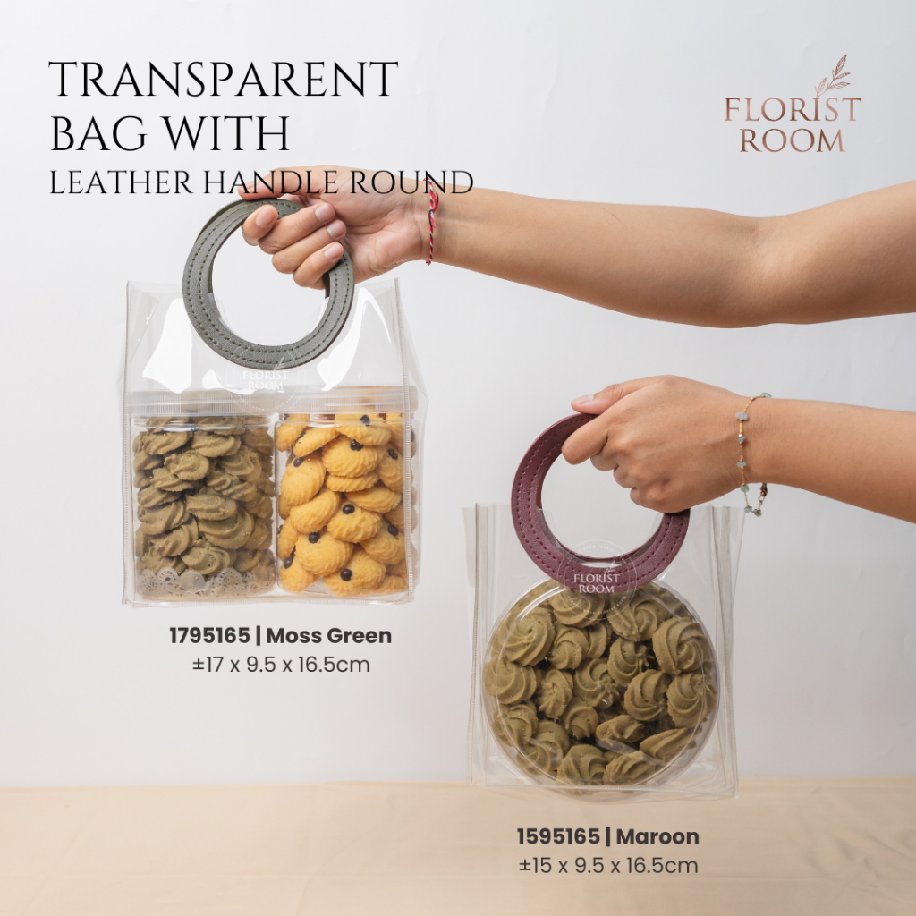 

Transparent Bag With Leather Handle ROUND – Hampers