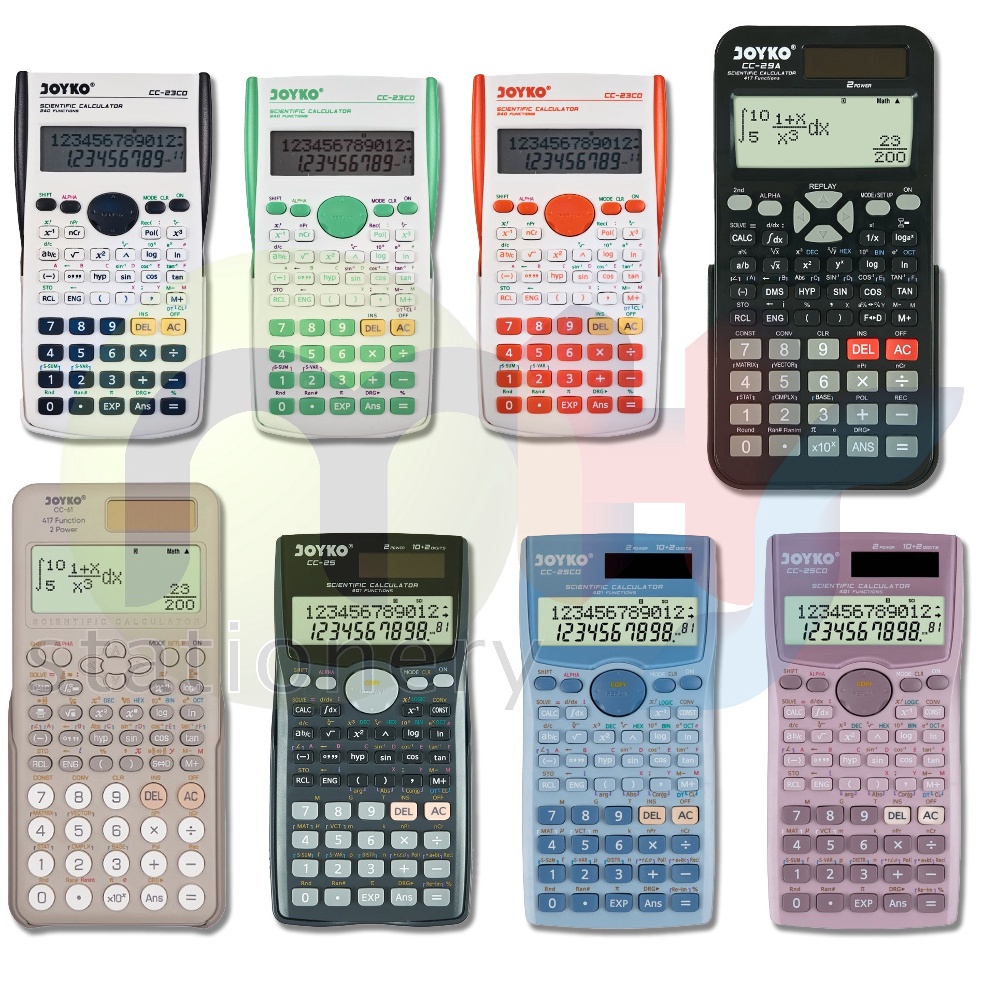

Calculator Kalkulator Joyko Scientific Functions Ilmiah Fisika Kimia Falak Sains Matematika KODE L3L9