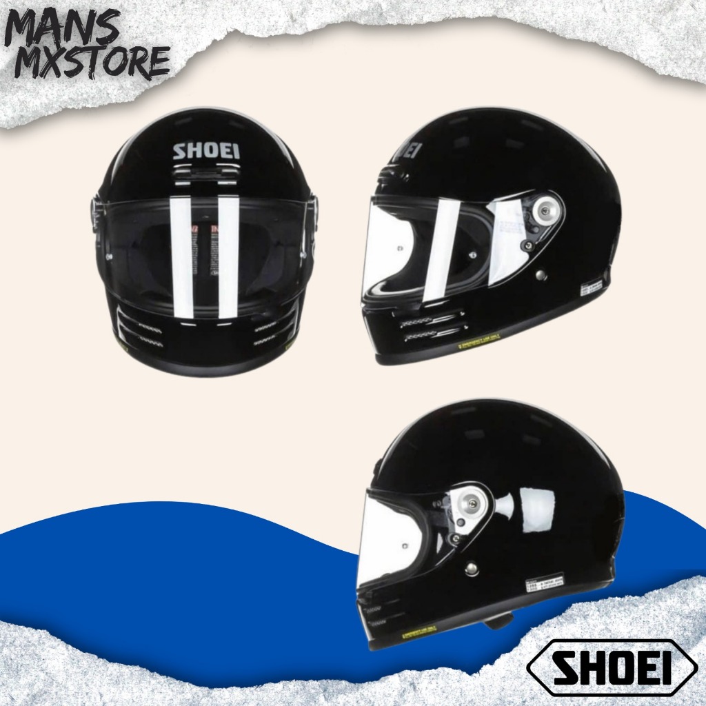 HELM SHOEI GLAMSTER BLACK GLOSS HELMET SHOEI FULL FACE