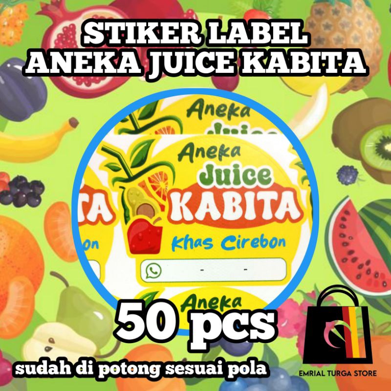 

Stiker Label Juice Kabita Cromo