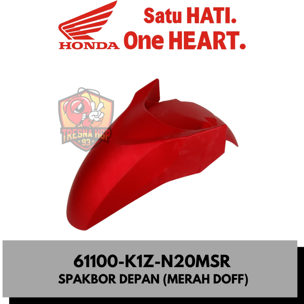 61100-K1Z-N20MSR SPAKBOR DEPAN (MERAH DOFF) PCX 160 K1Z ORIGINAL | FENDER FR 61100K1ZN20MSR