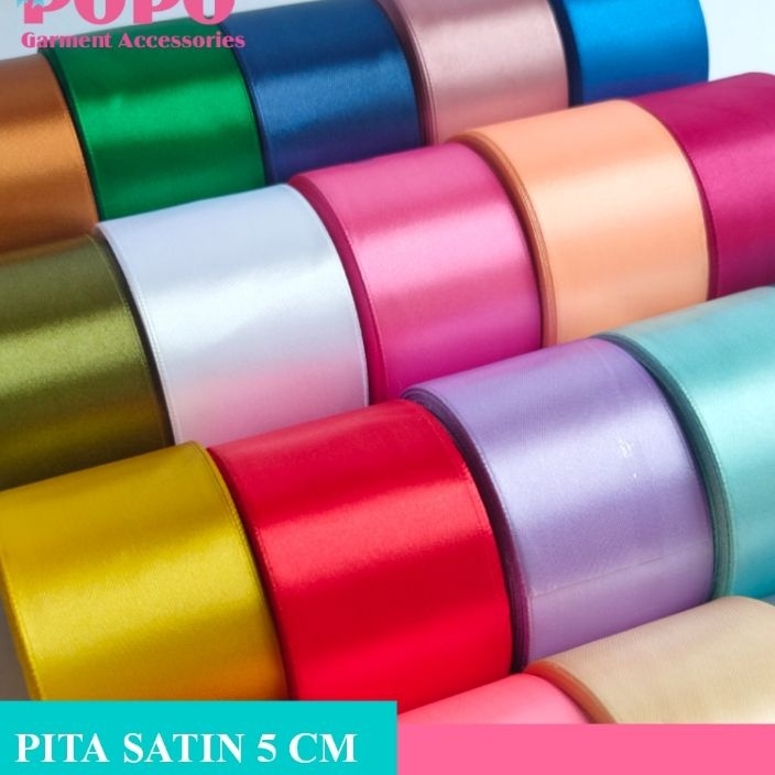 

Cashback pita satin 2inchi 5cm perRoll 18meter