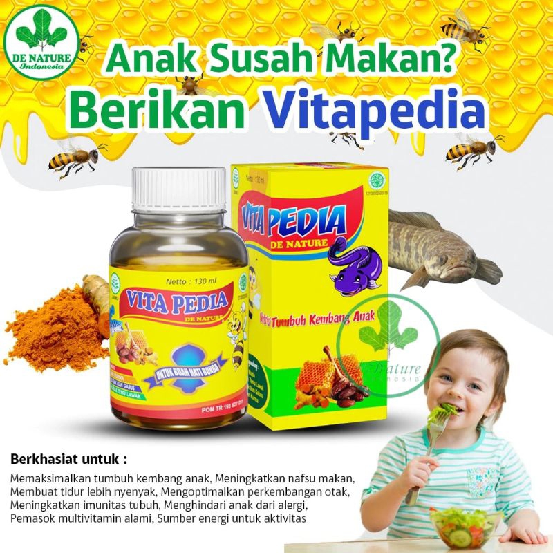 

Madu Anak Vitapedia De Nature Untuk Nafsu Makan Dan Daya Tahan Tubuh