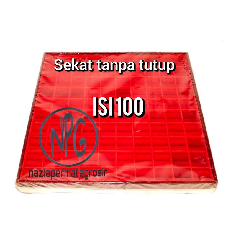 KOTAK CINCIN TANPA TUTUP ISI 100
