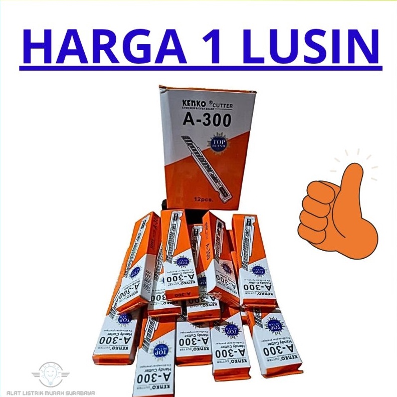 

KODE X74L Cutter Kenko Kecil A3A 1 BOX Termurah