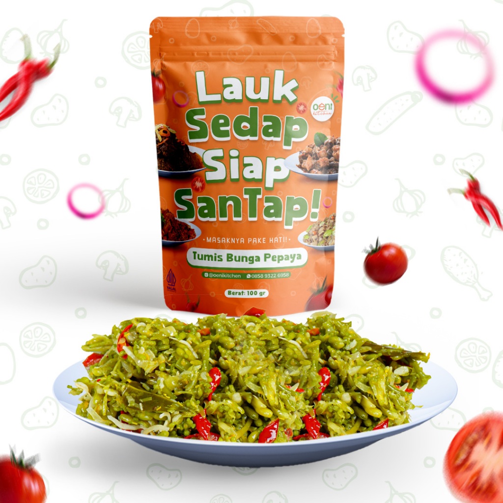 

Lauk Kemasan Daun Pepaya Teri