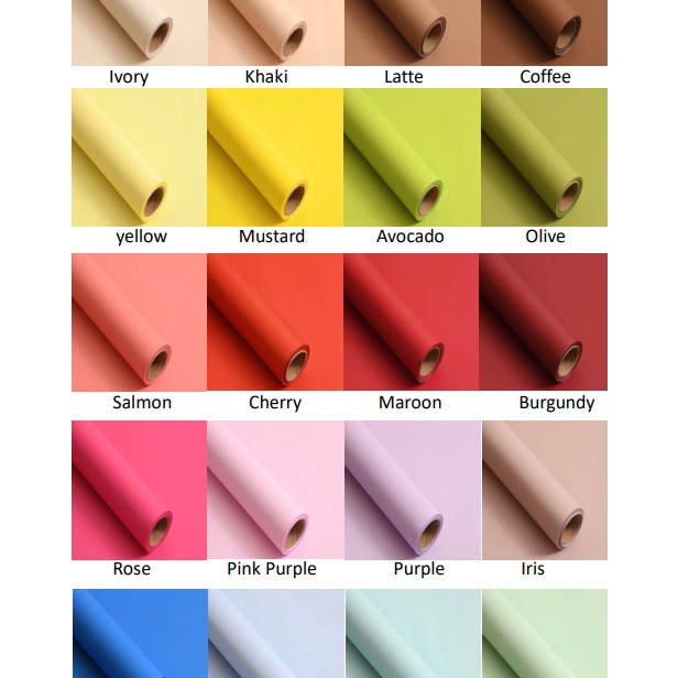 

Termurah Kes Bunga RollDoff Color Opp RollWrapping paper Kes Bunga