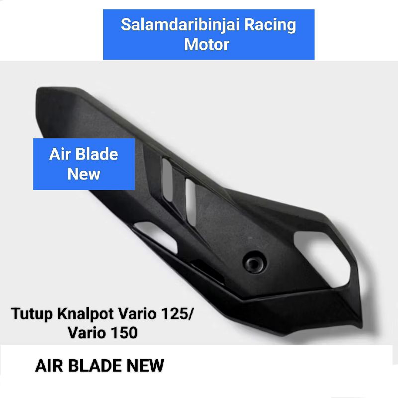 Tameng Tutup Knalpot Air Blade New Racing Vario 150 / Vario 125 Cover Pelindung Tutup Knalpot Vario 