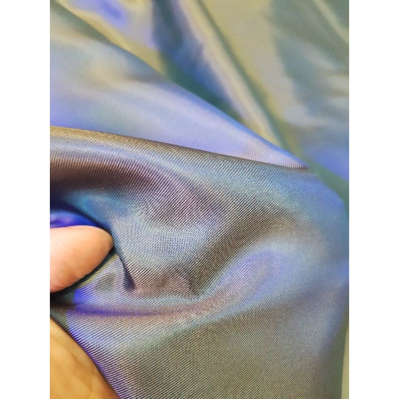 D04 OBRAL SATEN WARNA TOSCA BALIKNYA ABU TUA / KAIN FURING / DALAMAN TAS / KAIN BUAT KANTONG/ KAIN F