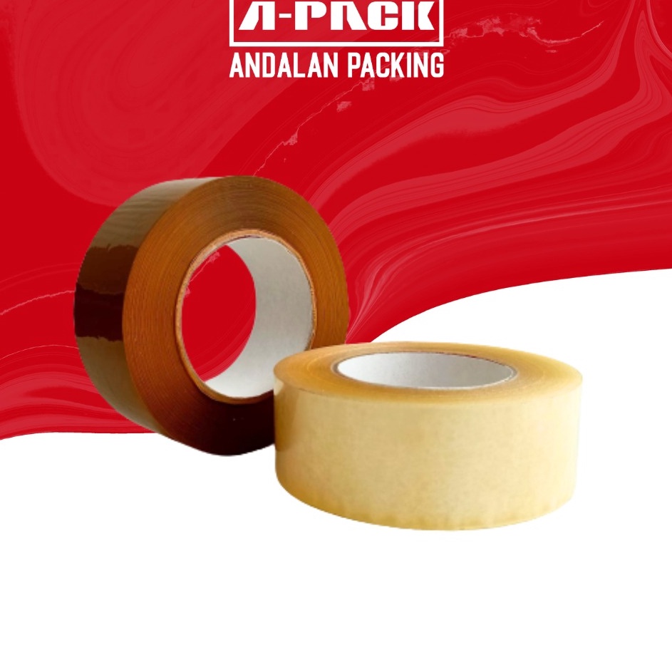 

Murah nampol Lakban Jumbo BeningCokelat GIANT 2inch 45mm x 3yard