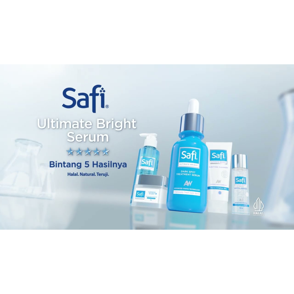 (Paling Murah ) Paket SAFI ULTIMATE BRIGHT Glowing untuk Kulit Kering - 5 pcs