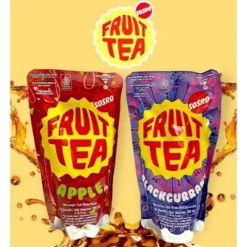

PROMO! Fruit Tea Pouch Minuman Teh Rasa Buah 200mL