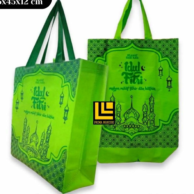 

HJ6 12 PCS TAS spunbond LEBARAN Box 35x46x12 goodie bag tas idul fitritas souvenir pernikahangoodie bag ulang tahunultahcustombebas