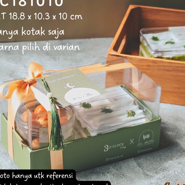 

HJ6 KC1811 Kotak Box Mika Kue Kering Bolu Lapis Nastar Cookies Lebaran