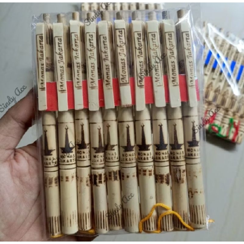 

Souvenir Pulpen Bambu Monas Isi 10 pcs