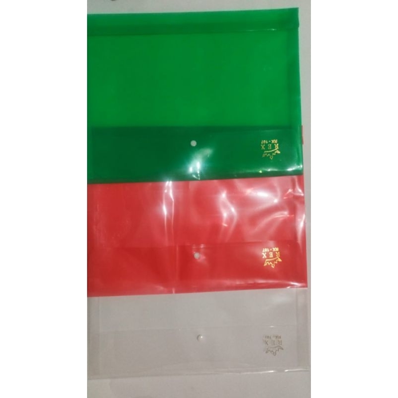 

Map Plastik Kancing R&R, REX, V one folio (1pcs)- f4/map kancing murah