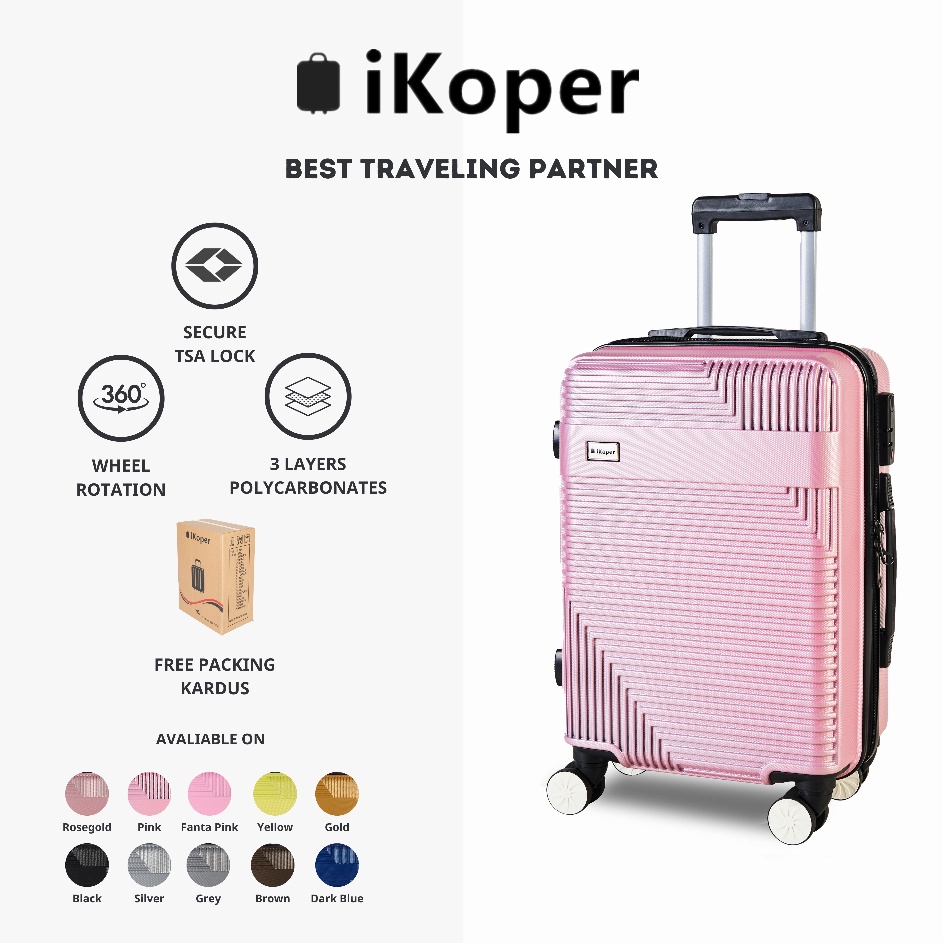 Subsidi iKoper Koper 2 Inch Polo koper Size Koper Fiber Koper Import Koper Murah Koper cabin