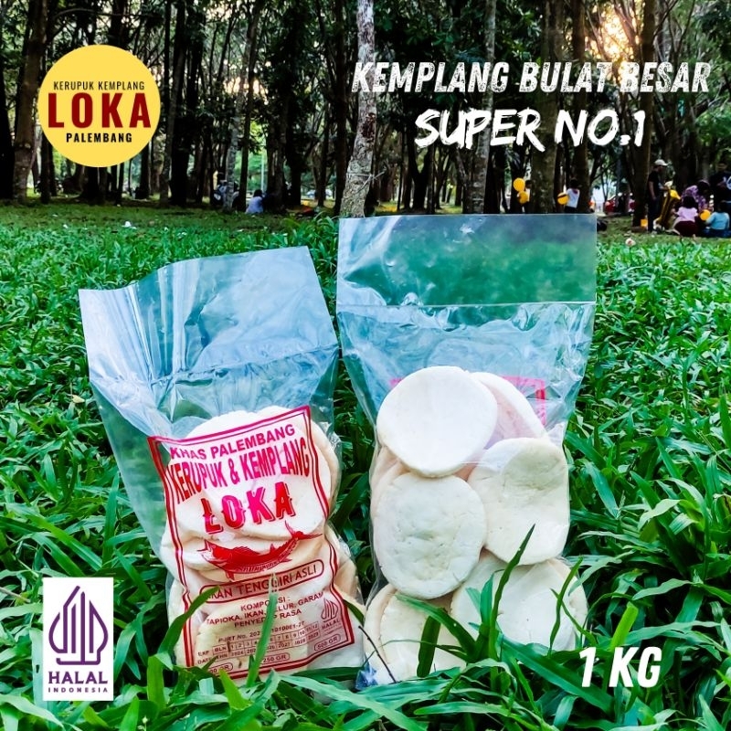 

KEMPLANG BULAT BESAR SUPER IKAN TENGGIRI KERUPUK PESER SUPER KHAS PALEMBANG 1KG