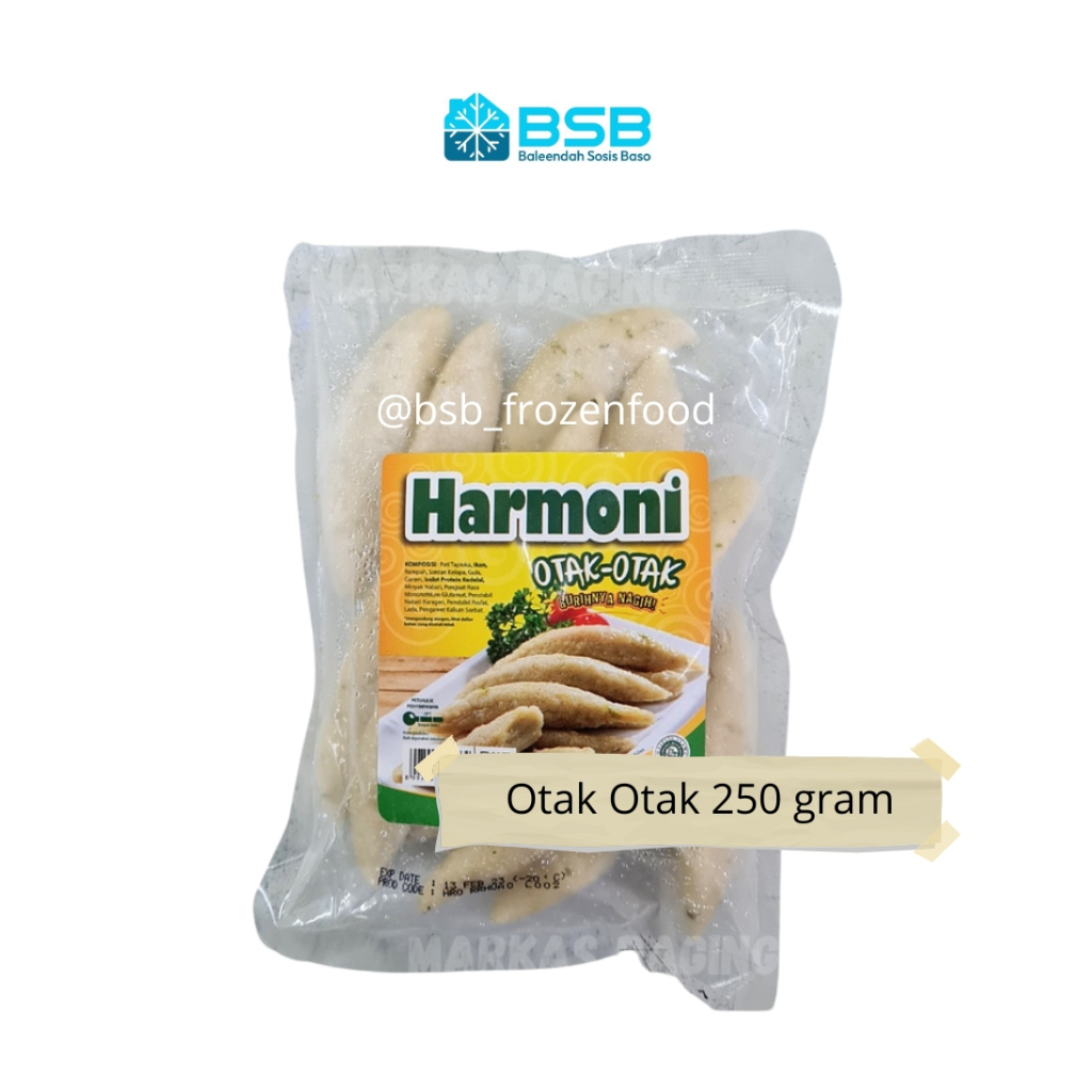 

HARMONI Otak Otak Ikan Olahan 250 gram 500 gram Cemilan Praktis Siap Masak