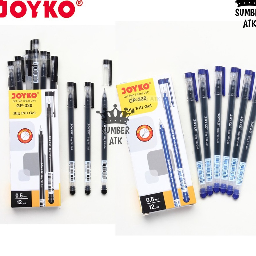 

KP8 Gel Pen Pulpen Pena Joyko GP33 Fill Gel 5 mm 1 Box 12 PCS