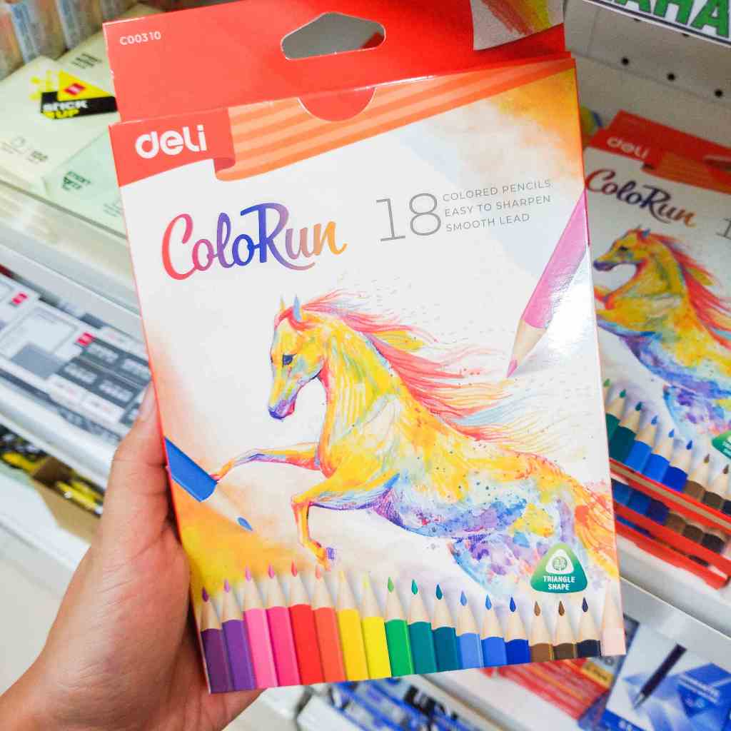 

Pensil Warna Isi 18 Deli ColoRun Colored Pencil Alaat Tulis Sekolah Stationery Hampers Souvenir Anak Ulang Tahun