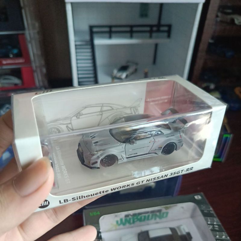 cm model Nissan GT-R R35 grey fighter