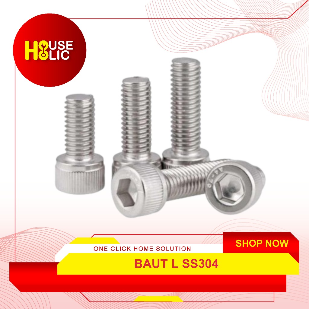 Baut L Stainless 6 MM / Baut L SS304 M6