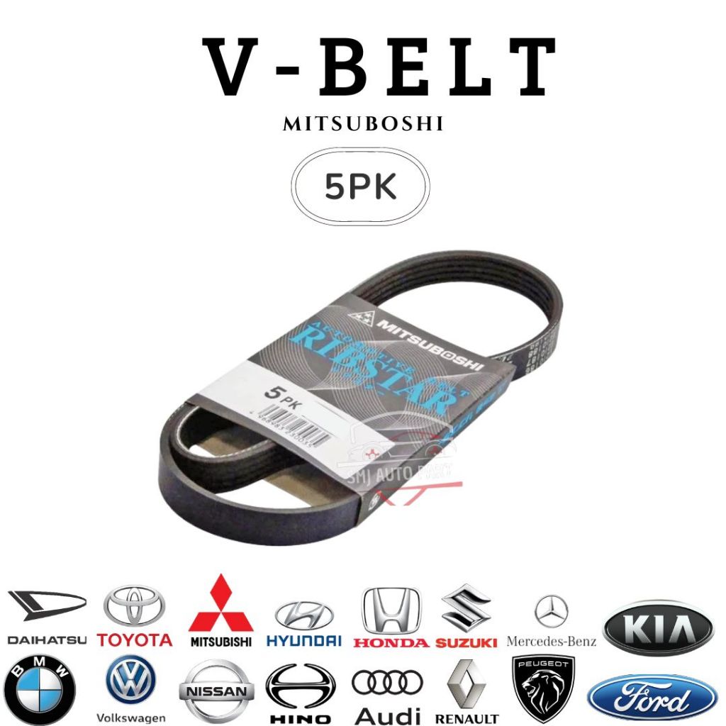 V-BELT/FANBELT/TALI KIPAS/BELTING 5PK 1430 5PK 1460 5PK 1566 5PK 1610 5PK 1700 6PK 785 6PK 950 6PK 9