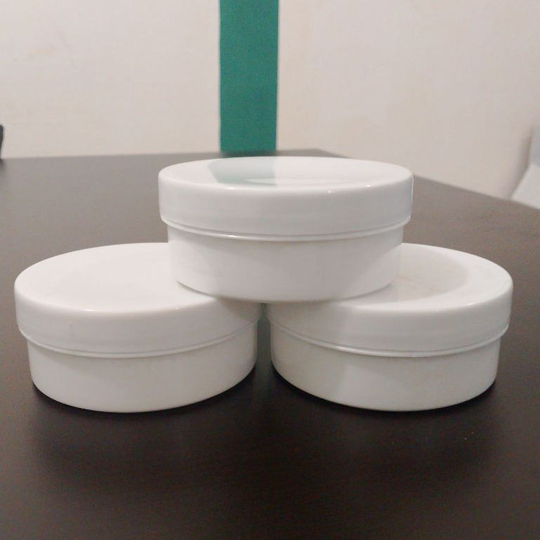 Pot Lulur 250 Gram Putih | Pot Pomade 250 Gram | Wadah Lulur Putih