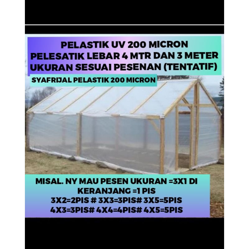 PLASTIK UV LEBAR 4&3 TEBEL 200 MICROM