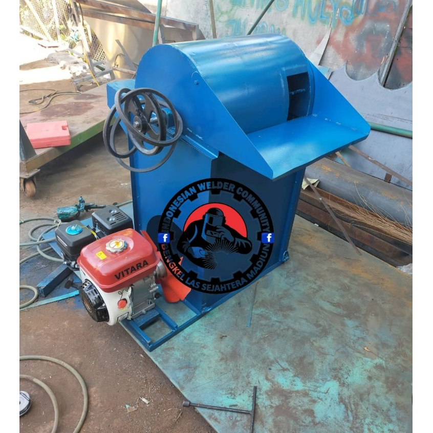 Mesin Dos // Tleser Buat Perontok Padi Model Mini Bisa di Gendong Komplit/Tanpa Penggerak