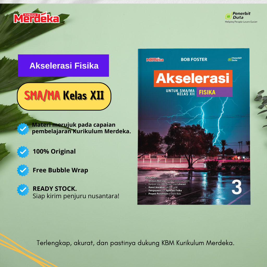 Akselerasi Fisika SMA/MA Kelas XII