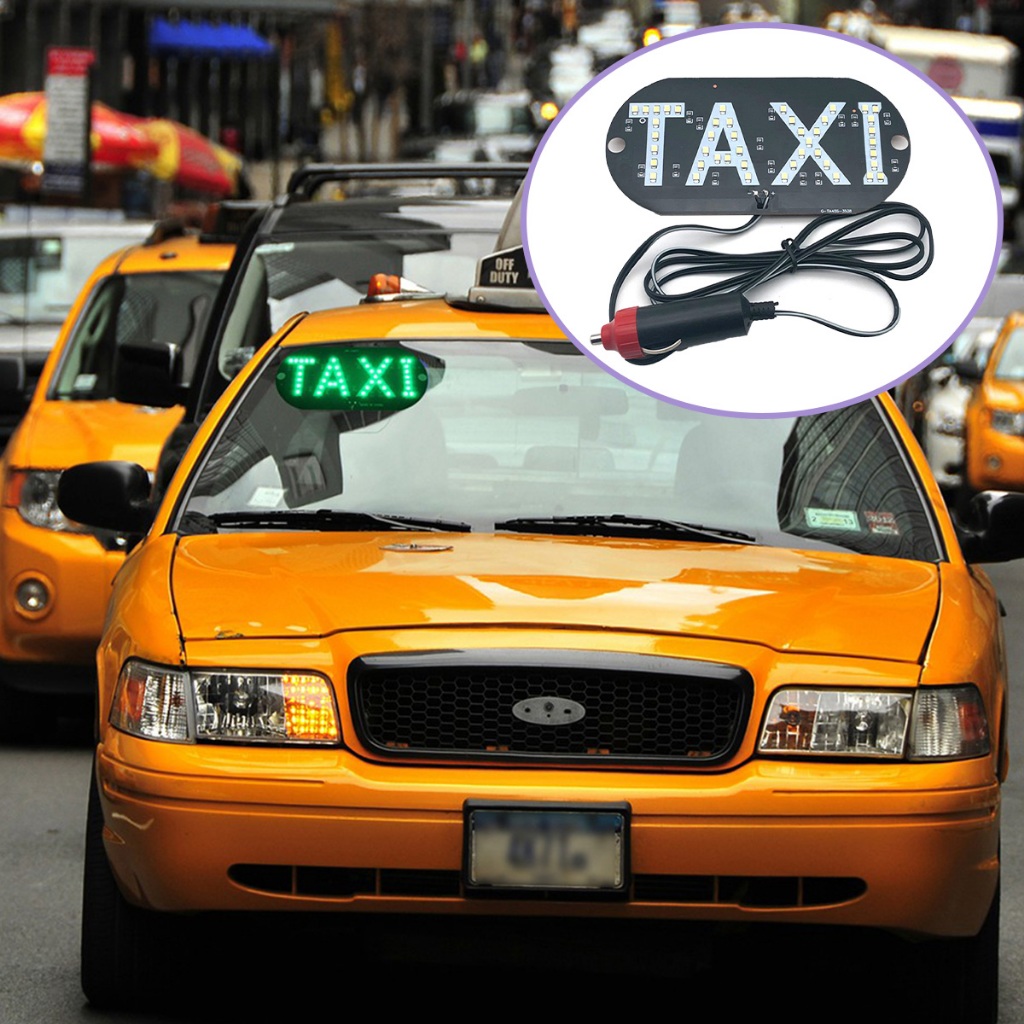 Taxi Lamp/Taxi anda Easy To Instalation 12VDC Lampu Tanda Taxi Magnetik 12VDC Anti Air Untuk Atap Mo