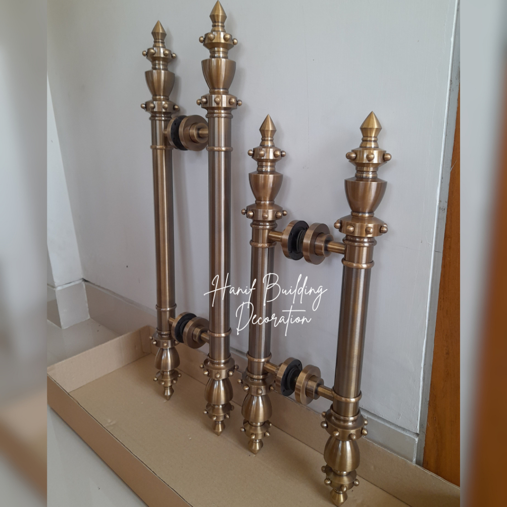 Gagang Pintu Rumah Handle Kuningan Minimalis Mewah Klasik Panjang 50 cm 65 cm Bronze
