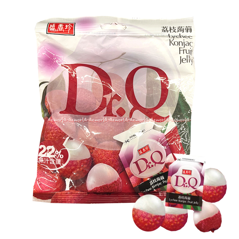 

Dr Q Lychee Konjac Fruit Jelly Permen Rasa Buah Leci 265gr