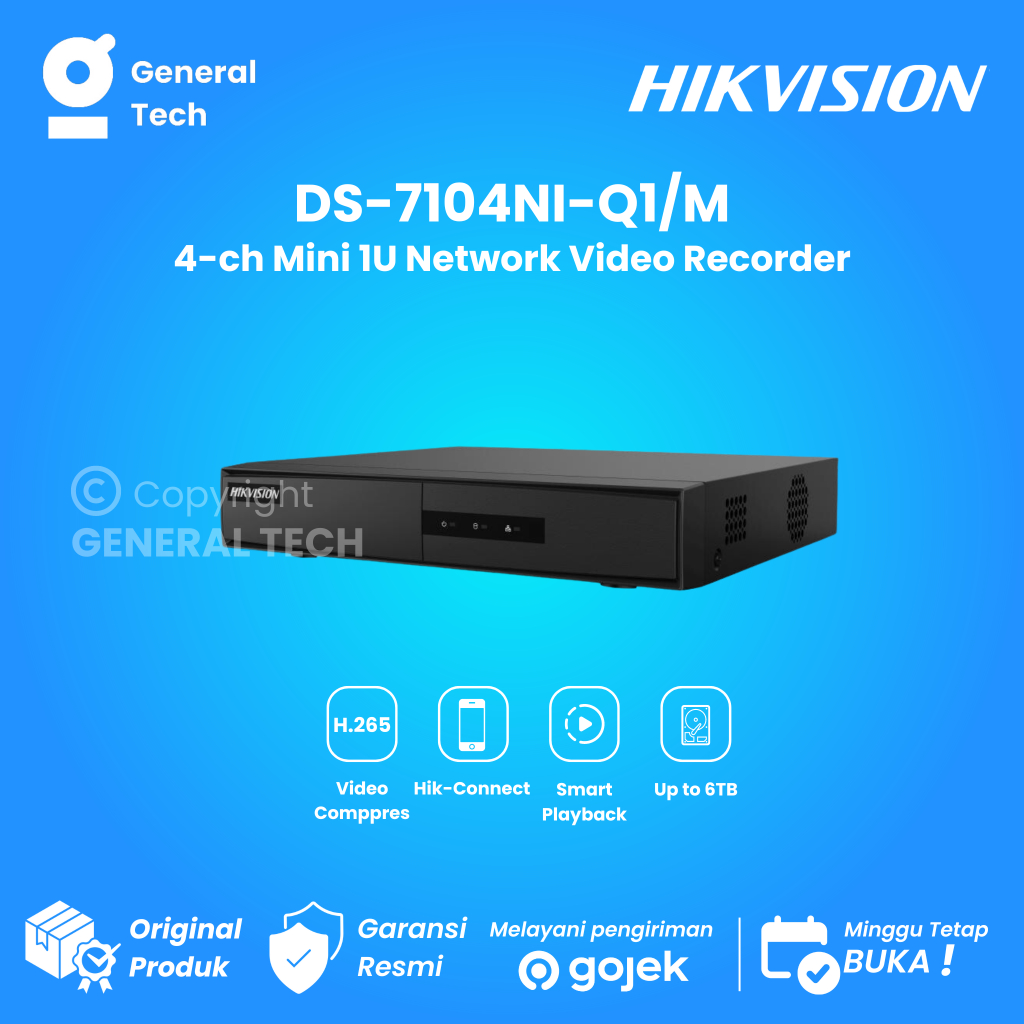 HIKVISION 7104NI-Q1/M NVR HIKVISION 4 CHANNEL
