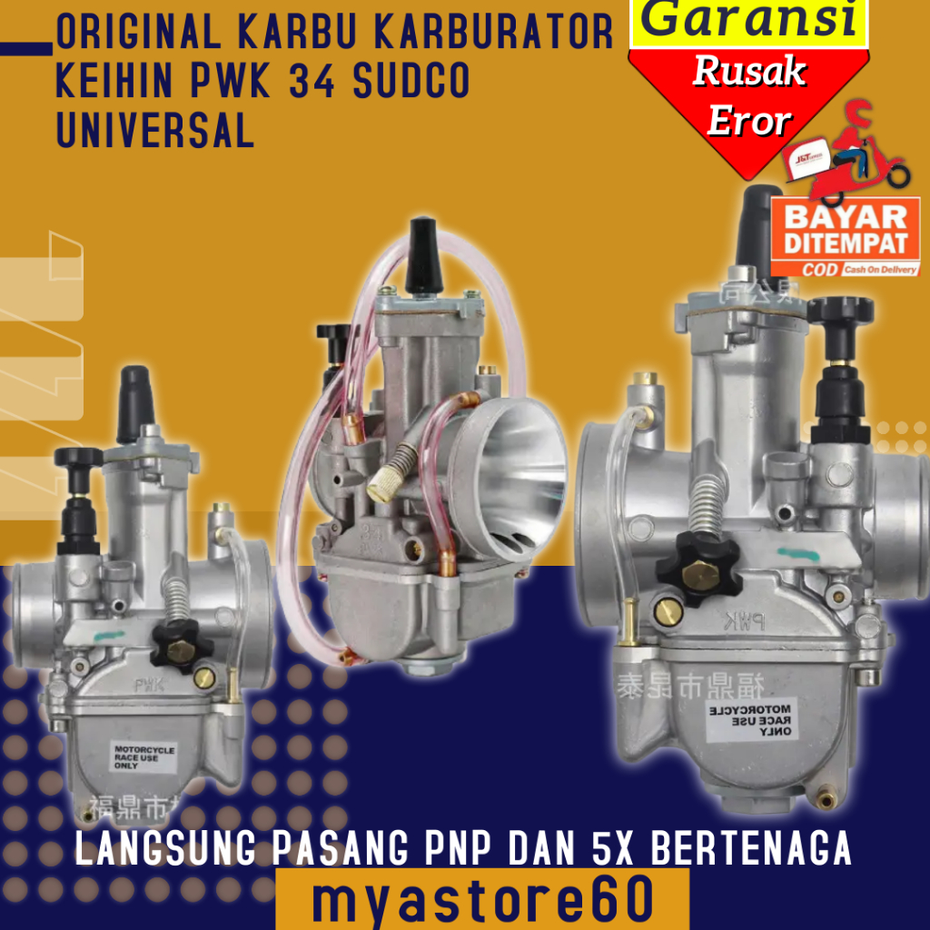 Karburator Karbu Carburator Karbulator PWK 34 PWK34 SUDCO  Keihin Original Universal Sparepart Mesin