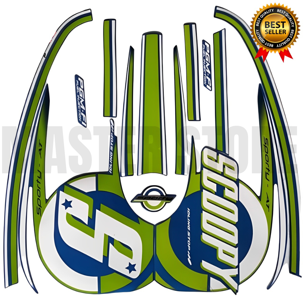 STIKER STRIPING HONDA SCOOPY SPORTY 2015 LIS LES BODY SCOOPY 2015 BERKUALITAS TERBAIK