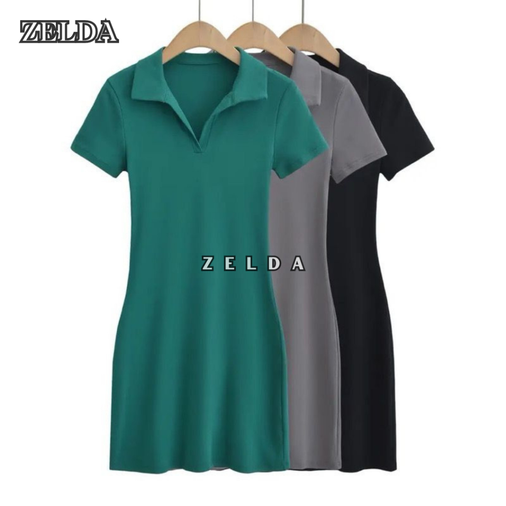 Zelda - V - Neck Dress ( DRESS 001 )