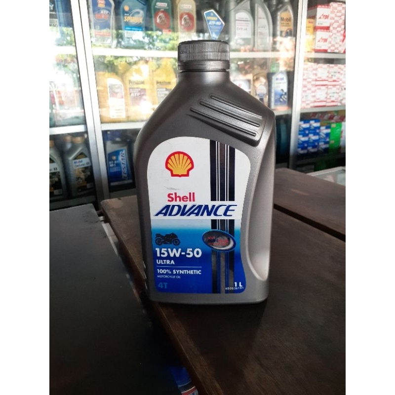 Shell Advance Ultra 15w50 100% Synthetic Kemasan 1L