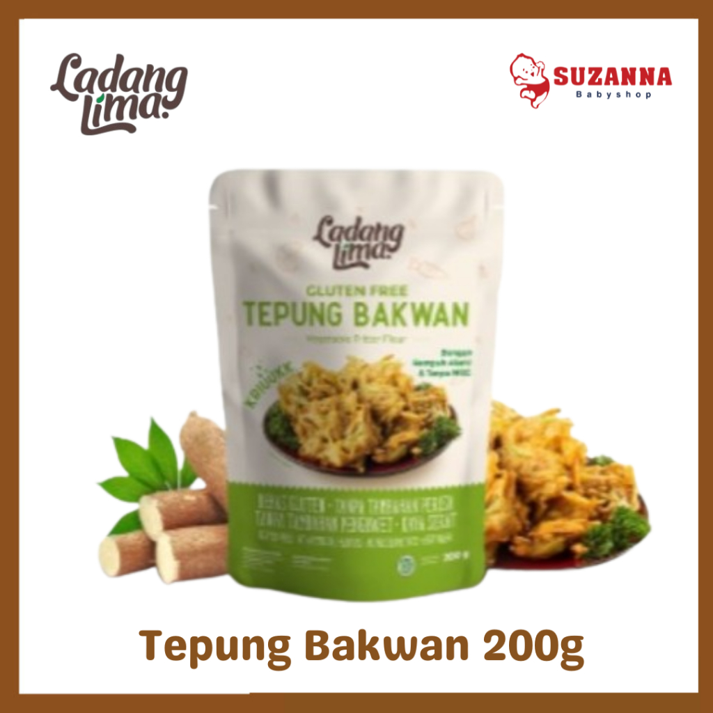 

Ladang Lima Tepung Bakwan Cassava Flour Gluten Free 200gr – Tepung Bakwan