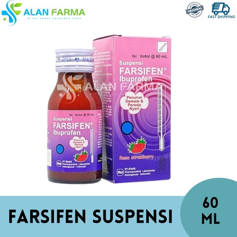 Farsifen Suspensi 60 mL | Sirup Ibuprofen