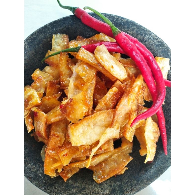 

U-Snack | Manggleng 100gr | Balung Kethek | Kripik Manggleng 100gr | keripik Singkong | Manggleng Pedas Manis
